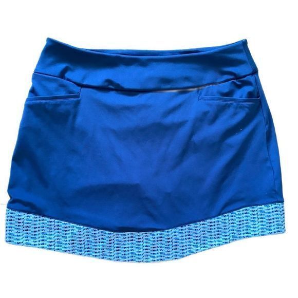 Adidas Climacool Golf Skort - M blue /light blue , polyester spandex - Picture 1 of 5